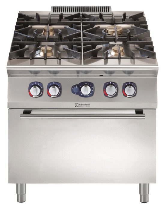 Cocina a gas 4 fuegos + horno Electrolux 900 XP 391005