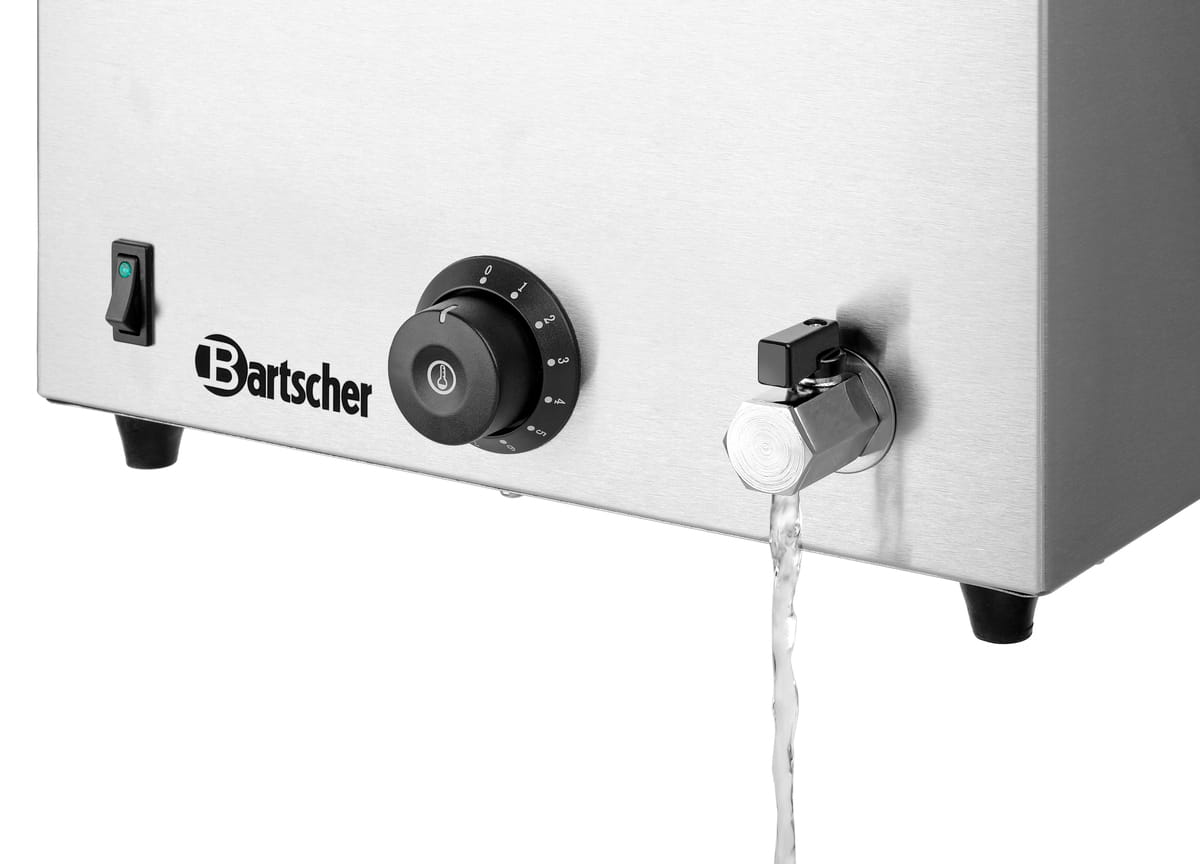 Grifo de salida del baño maría industrial de Bartscher
