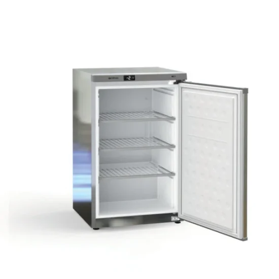 Mini congelador vertical Infrico CV 130 I HC acabado inox