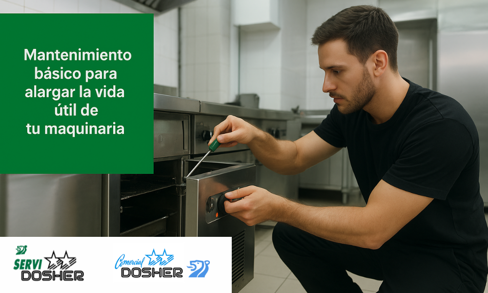 Mantenimiento básico para alargar la vida útil de tu maquinaria de hostelería industrial