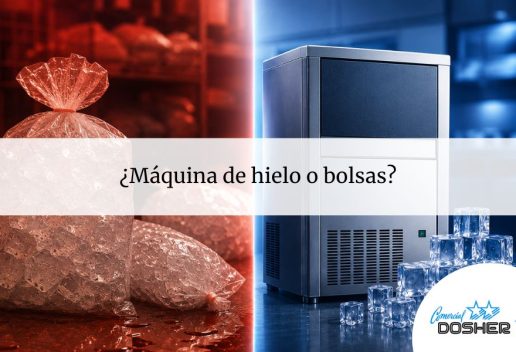 Máquina de hielo o bolsas de hielo, qué es mejor