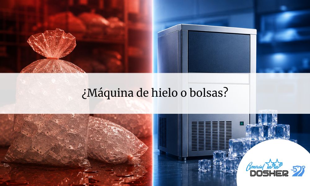 Máquina de hielo o bolsas de hielo, qué es mejor