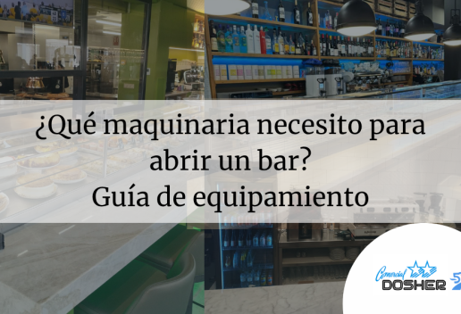 Maquinaria necesaria para abrir un bar