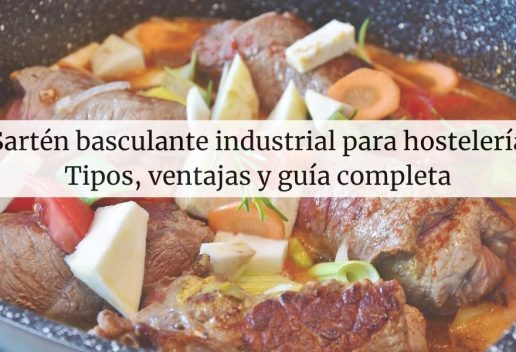 La sartén basculante industrial en la cocina profesional